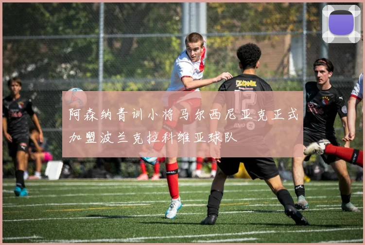 阿森纳青训小将马尔西尼亚克正式加盟波兰克拉科维亚球队